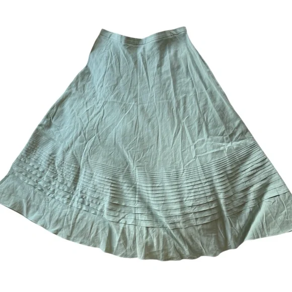 Jones New York collection A-line silk and linen maxi skirt size 12 - Picture 5 of 10